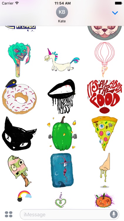 Not Edible - Redbubble sticker pack