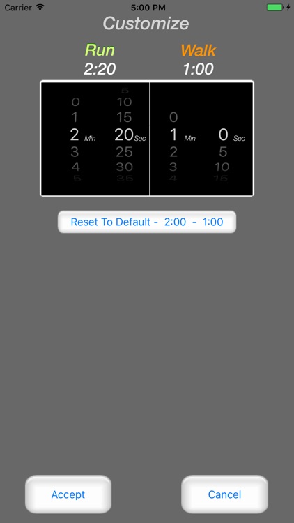 Running Interval Timer Pro / Run-Walk Timer