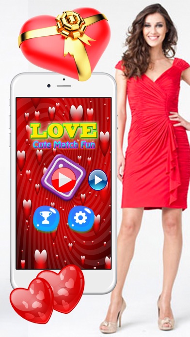 Cute Love Match Game For Romantic Valentine's Day screenshot 1.