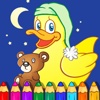 Little Bear And Duck Coloring Book Game Version