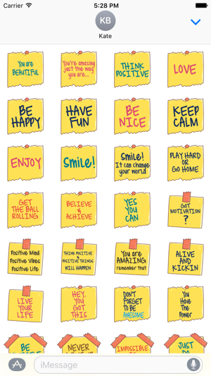 Positive Quotes Stickers - Motivational Notes(圖2)-速報App