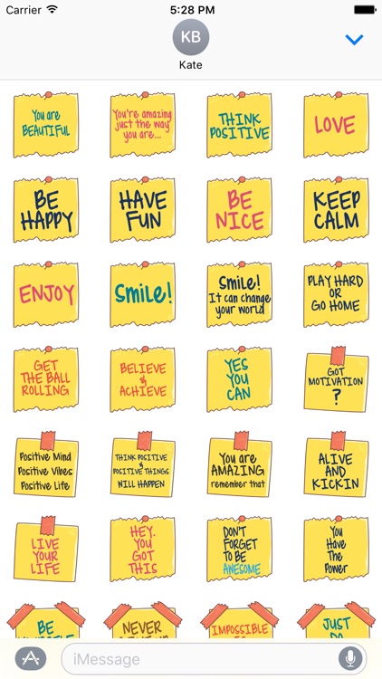 Positive Quotes Stickers - Motivational Notes