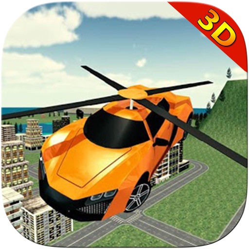 Flying Helli Car Simulator 3d icon