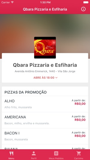 Qbara Pizzaria e Esfiharia Delivery