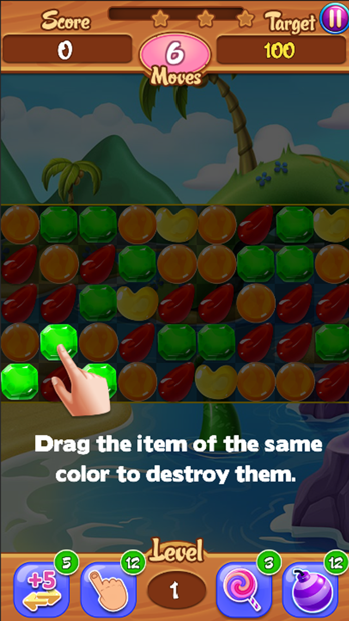 Gems and Sweets Blast Mania  Match-3 Puzzle