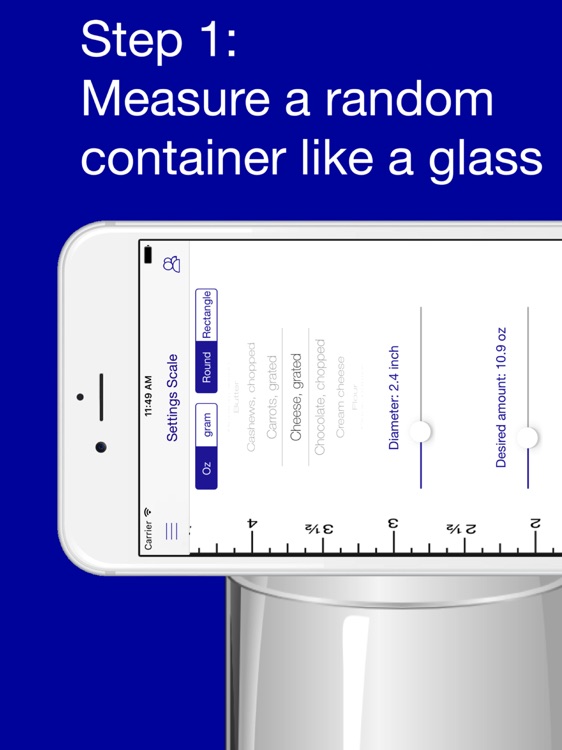 Measuring Cup and Kitchen Scale iPad