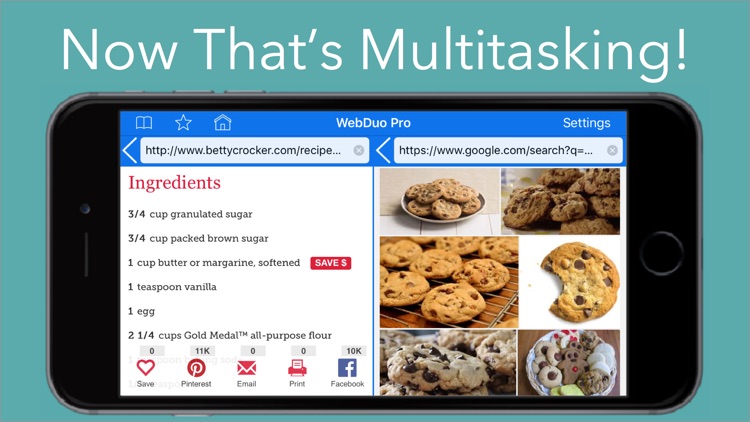 WebDuo Pro - Multitasking Dual Web Page Browsers