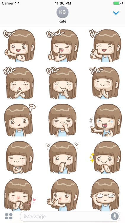 Animated AYA Cutie Stickers 2