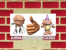 These eye-catching 3d animated stickers are guaranteed to cheer up your friends and family