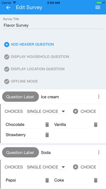 FMCOC Survey Builder