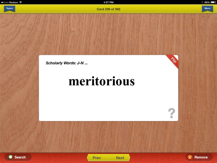 English Vocabulary Flashcards Exambusters