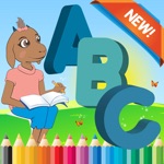 Farm Animals ABC Coloring Book for kids age 1-10