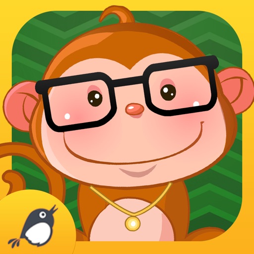 Pet monkey baby care icon