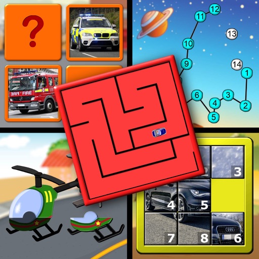 Kids Cars and Trucks Logic Puzzles iOS App