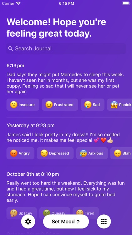 Mood App - Journal screenshot-0