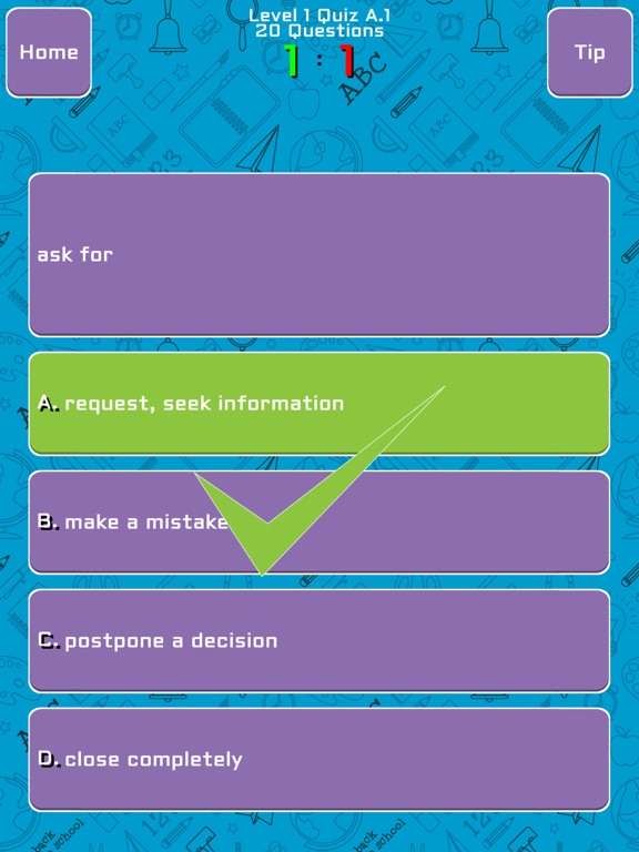 Screenshot #6 pour Advanced Academic Word Quiz