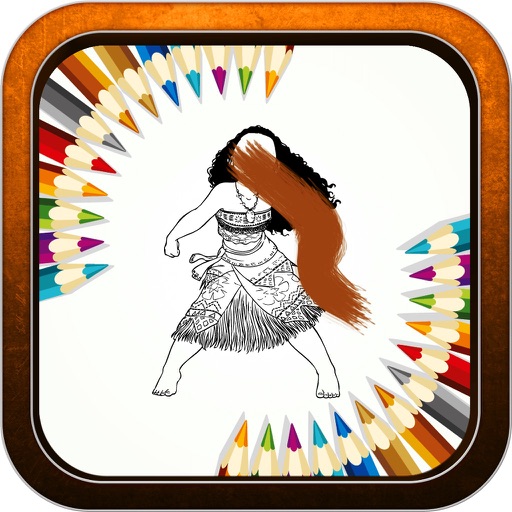 Color Book Game - "for Moana" Icon