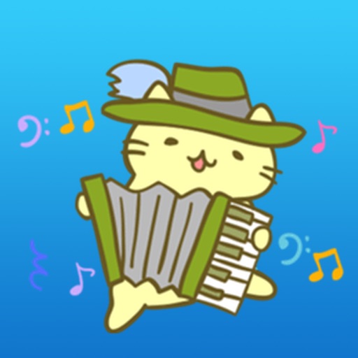 Cat And Music Sticker