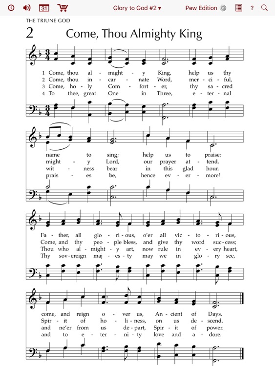 Glory to God: Hymns, Psalms, & Spiritual Songs