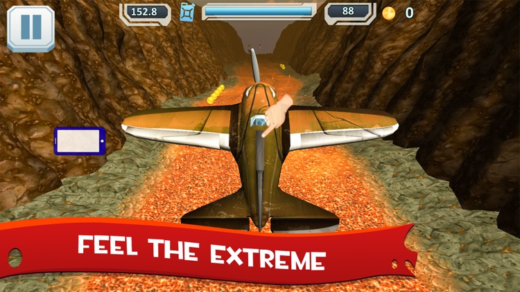 Airplane Flight Sim 3D - Volcano Island