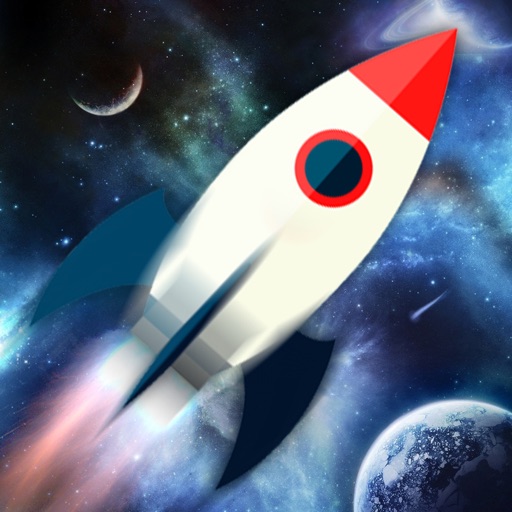 Space Rocket Runner Outer World Adventure Icon