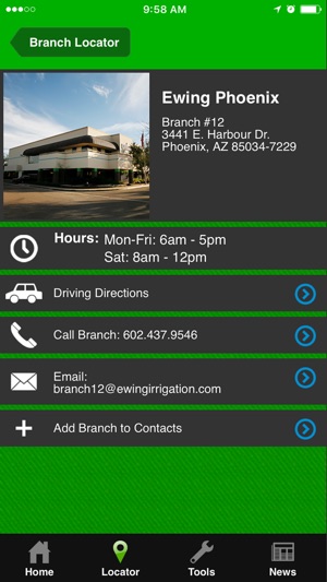 Ewing Irrigation On The App Screenshots
