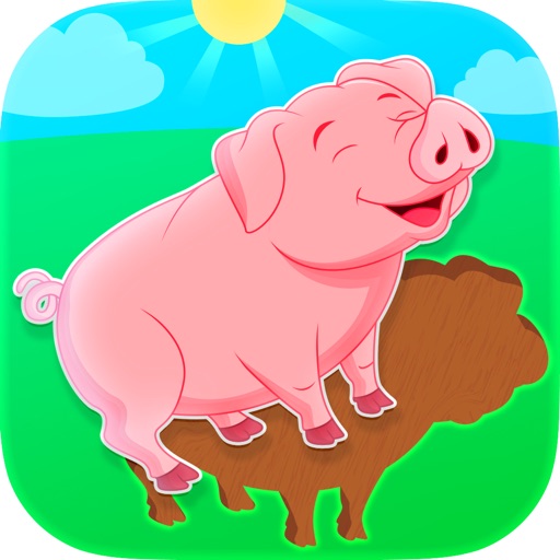 Baby Puzzles. Farm Animals Icon