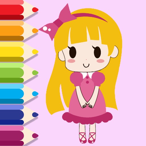Shimmer Girl Coloring Book Game For Kids Version iOS App