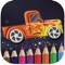 Learn to coloring with this speed racing car coloring app, This app collect many sport car for painting and drawing