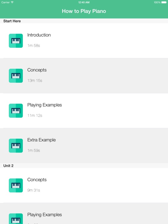 How to Play Piano - Step by Step Videos for iPad