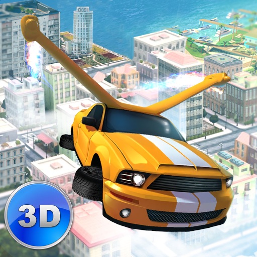Flying Car Driver Simulator 3D Icon
