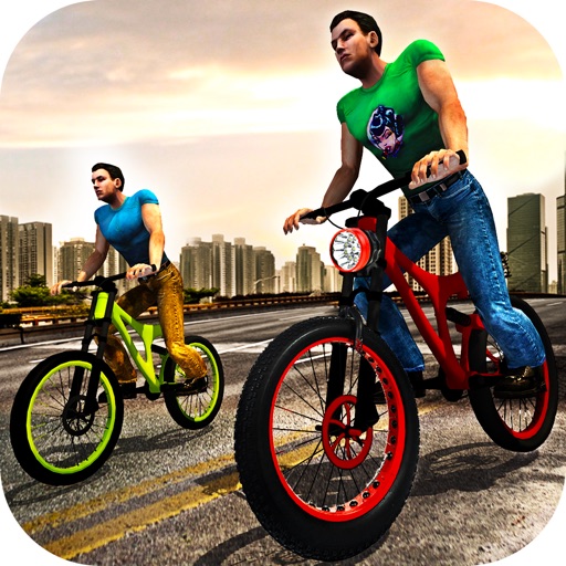 Rooftop BMX Bicycle Stunt Rider - Cycle Simulation Icon