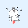 Dancing Easter Bunny - Animated Gif Stickers