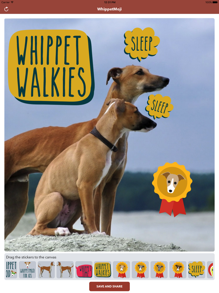 WhippetMoji - Whippet Stickers