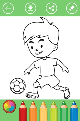 Football Coloring Book for Kids: Learn to color screenshot 2