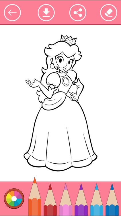 Princess Coloring Book for Girls: Learn to color screenshot-3