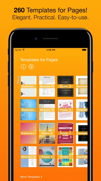 Templates for Pages (for iPad, iPhone, iPod touch)