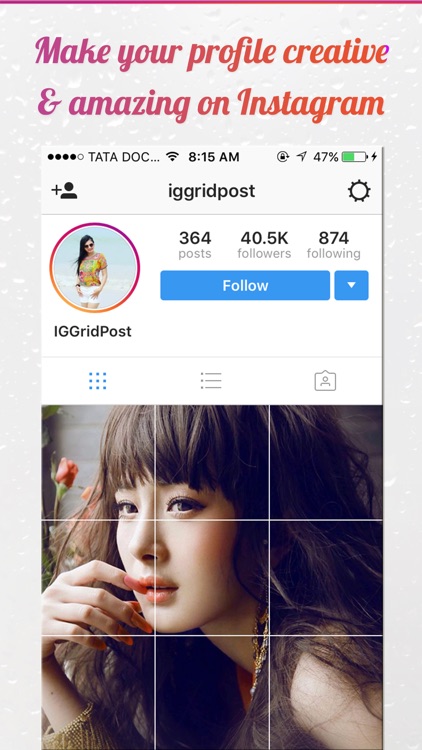 IG Grid Post Pro - Crop Photos For Insta Profile