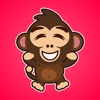 Little Funny Monkey Stickers