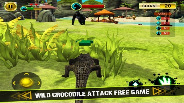 Wild Crocodile Attack 3D Game(圖1)-速報App