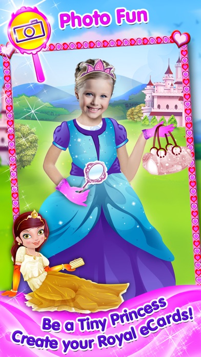 Tiny Princess Thumbelina - Photo Fun, Dress Up, Makeup & Card Maker Game Screenshot 2