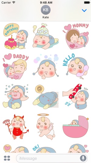 Michi, the cute baby for iMessage Sticker(圖2)-速報App