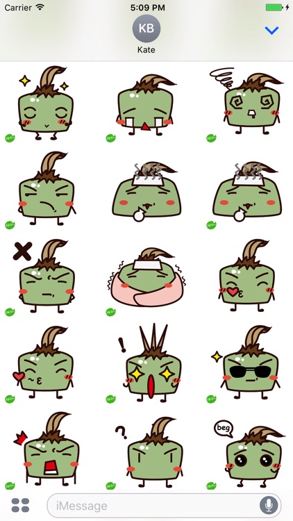 Hellowe Stickers: Green Slime