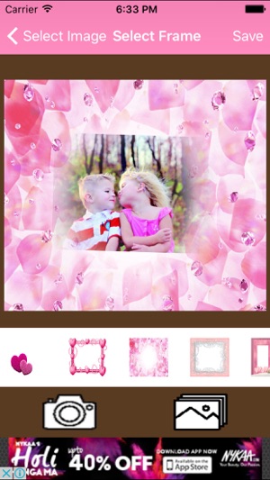 Pink Heart Photo Frame For Girls(圖2)-速報App