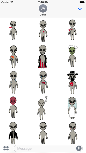 Alien Valentine's Stickers(圖2)-速報App