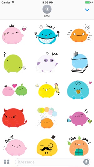 Momo The Cute Mochi Boy English Stickers(圖2)-速報App