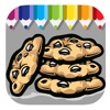 Free Coloring Page Game Draw Cookies Version