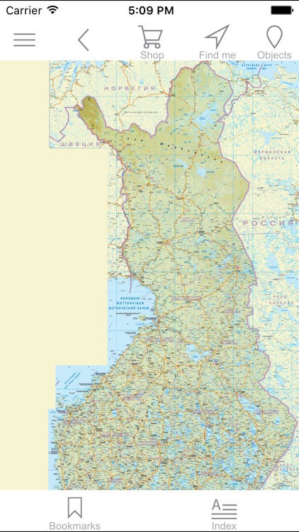Finland. Road and tourist map