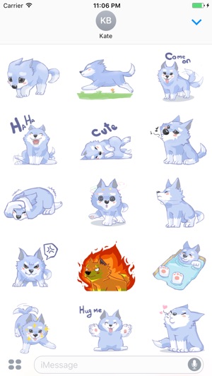 Jacob The Lonely Wolf English Stickers(圖2)-速報App