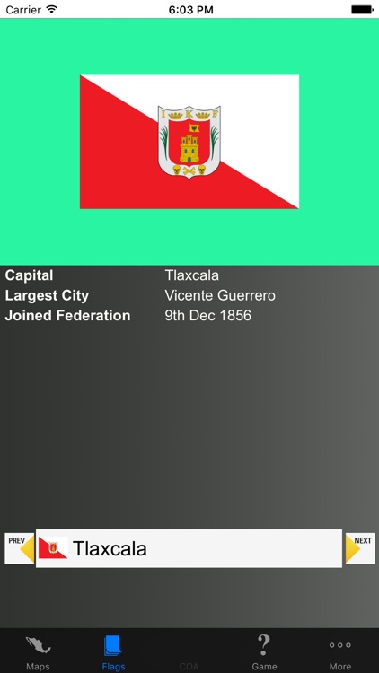 Mexico State Flags and Maps